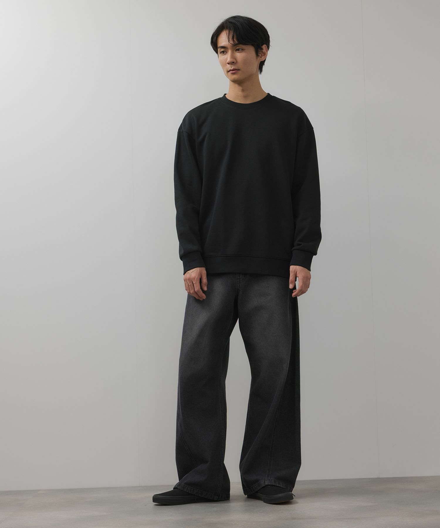 NAVY タフラク ヘビー裏毛クルーネックスウェット メンズ商品画像-22