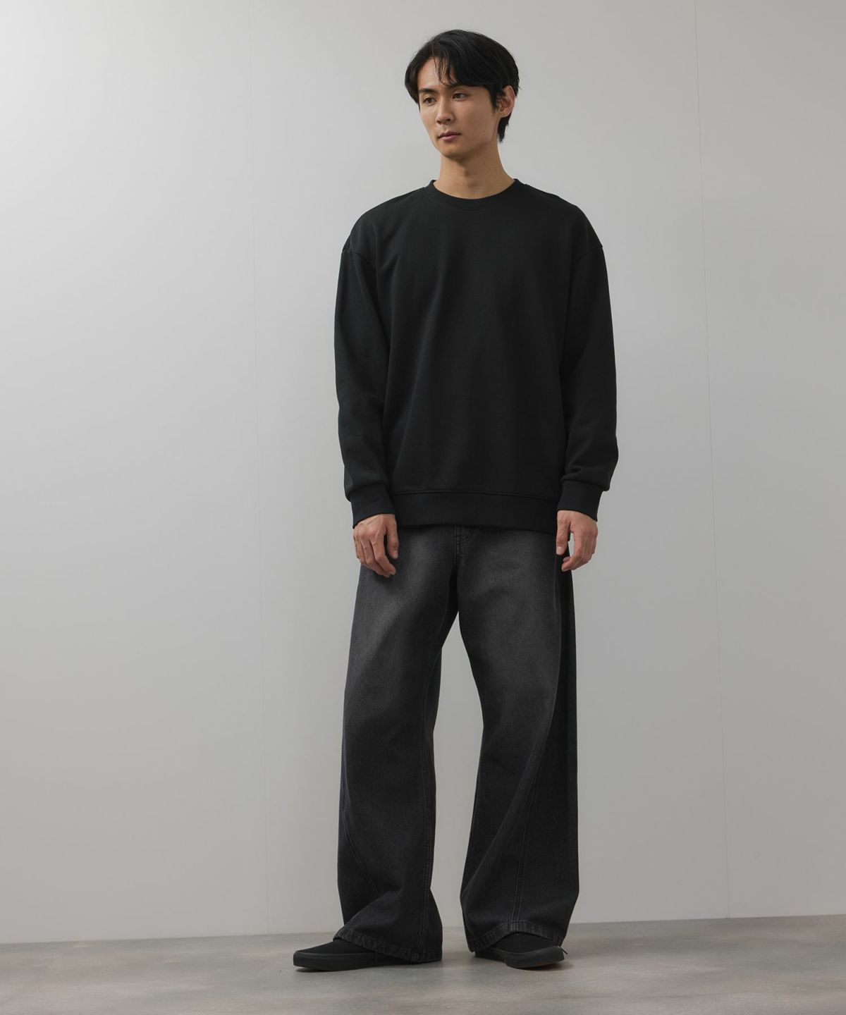 NAVY タフラク ヘビー裏毛クルーネックスウェット メンズ