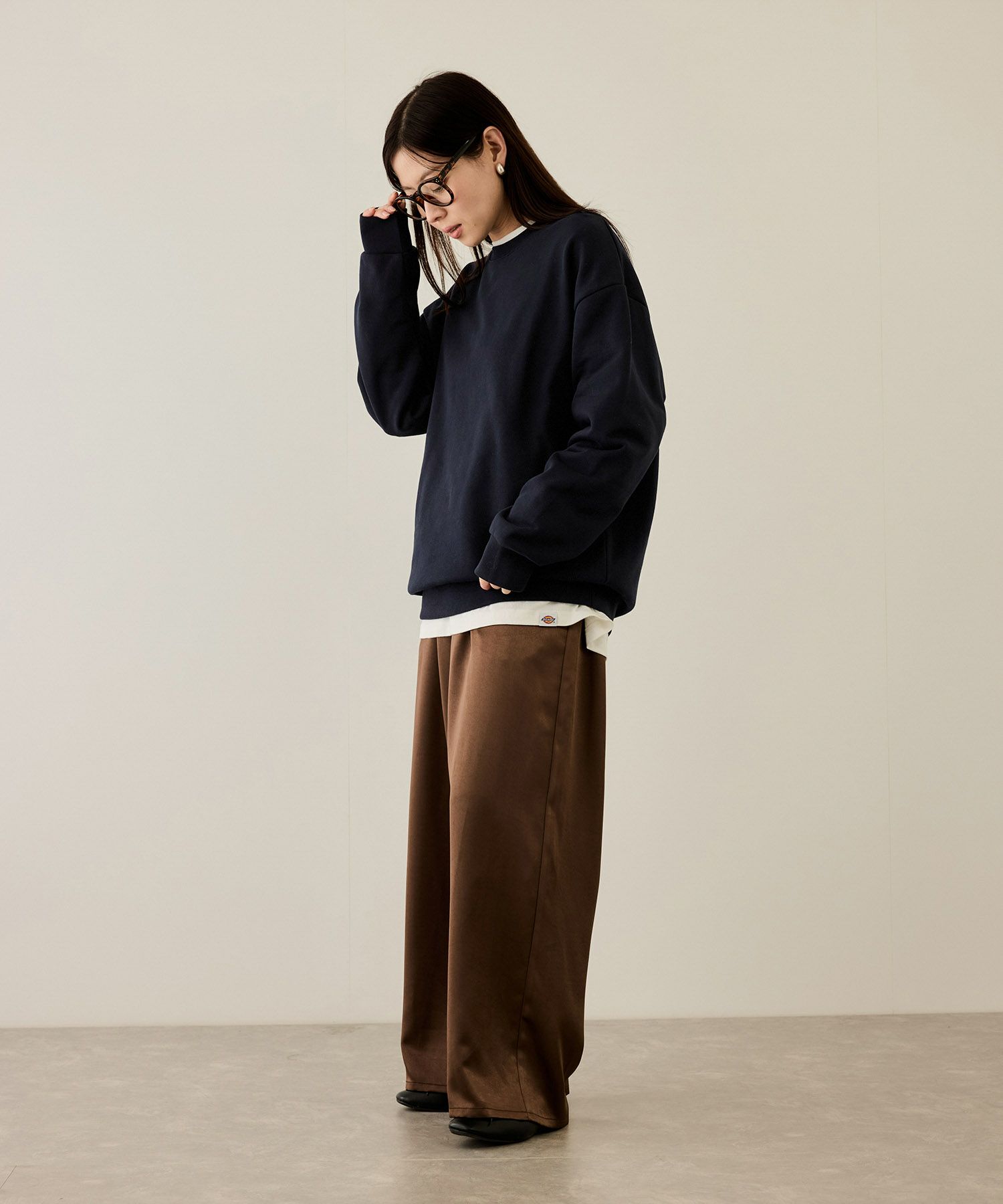 NAVY タフラク ヘビー裏毛クルーネックスウェット メンズ商品サムネイル-30