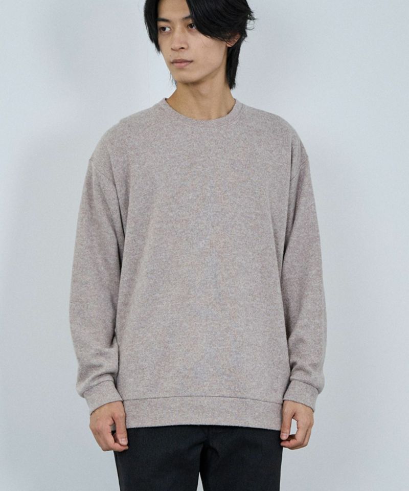 NAVY  MAC HEAT ソフトタッチクルーネックニットフリース メンズ商品画像-11