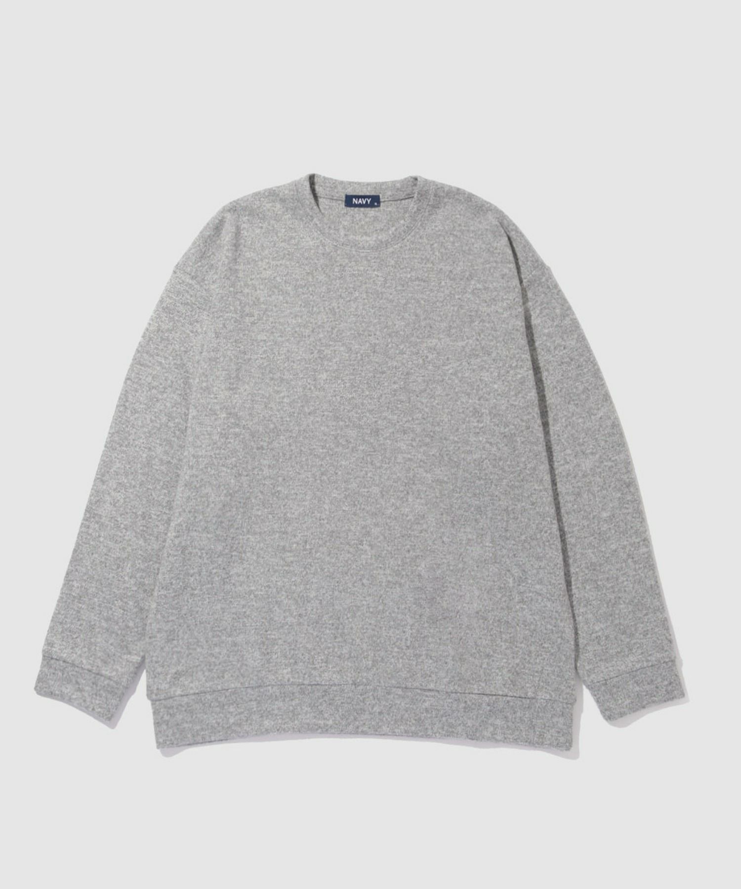 NAVY  MAC HEAT ソフトタッチクルーネックニットフリース メンズ商品サムネイル-14