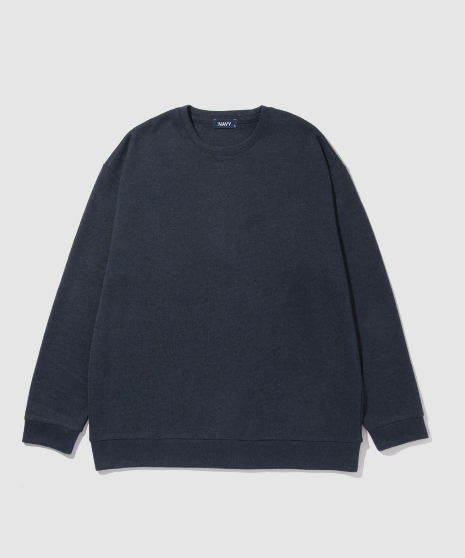 NAVY MAC HEAT ソフトタッチクルーネックニットフリース メンズ