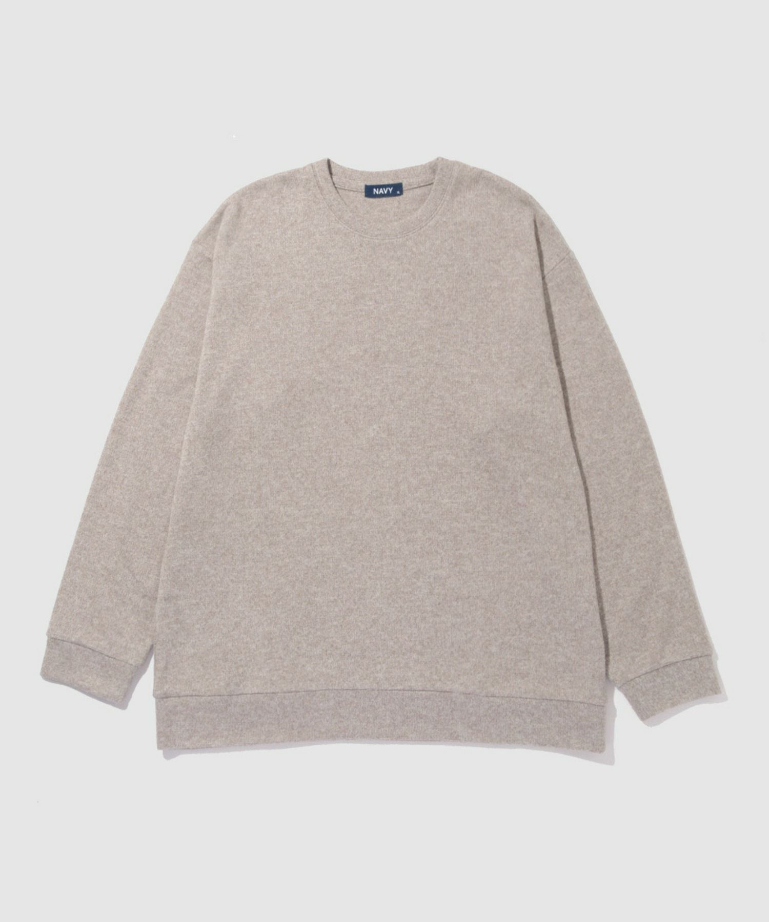 NAVY MAC HEAT ソフトタッチクルーネックニットフリース メンズ