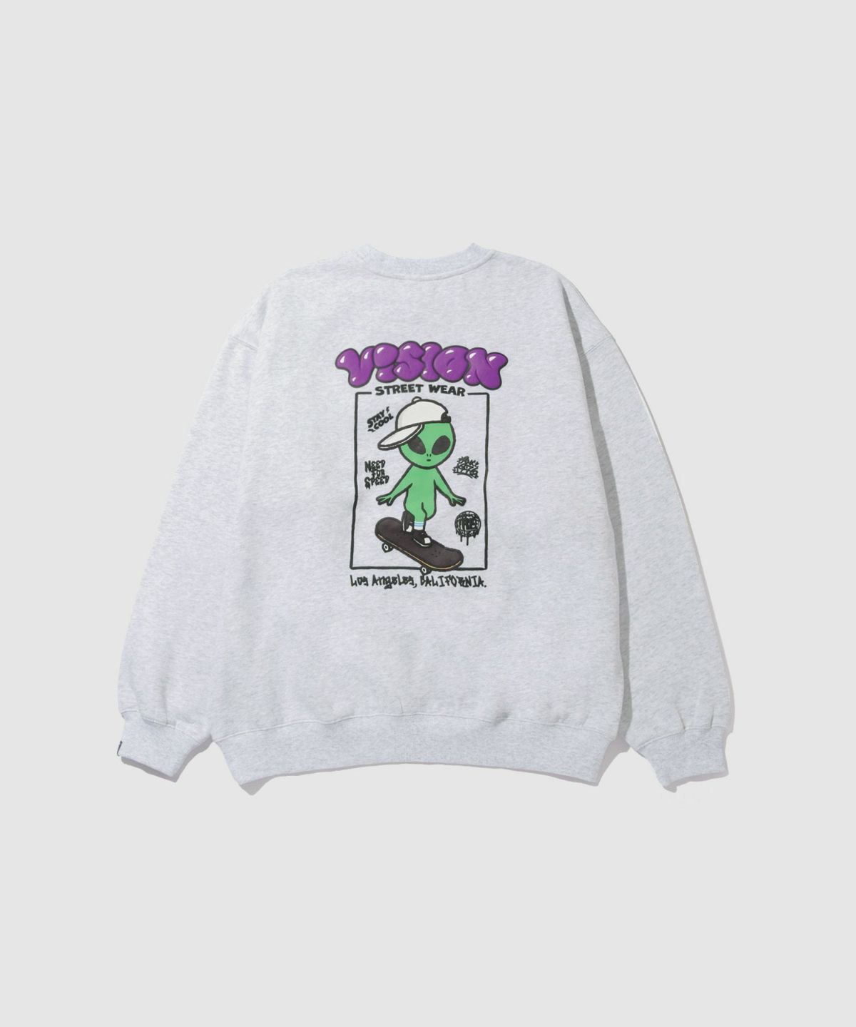 VISION STREET WEAR エイリアンデザインスウェット メンズ