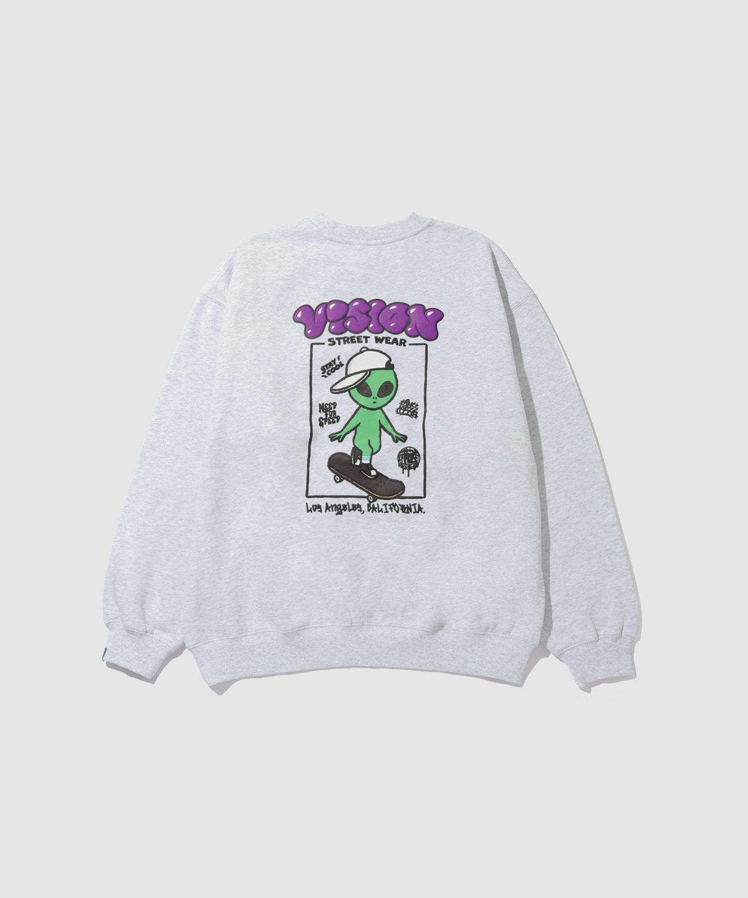 VISION STREET WEAR エイリアンデザインスウェット メンズ