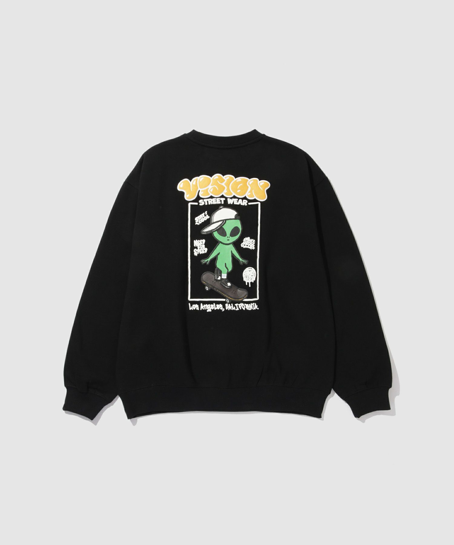 VISION STREET WEAR エイリアンデザインスウェット メンズ