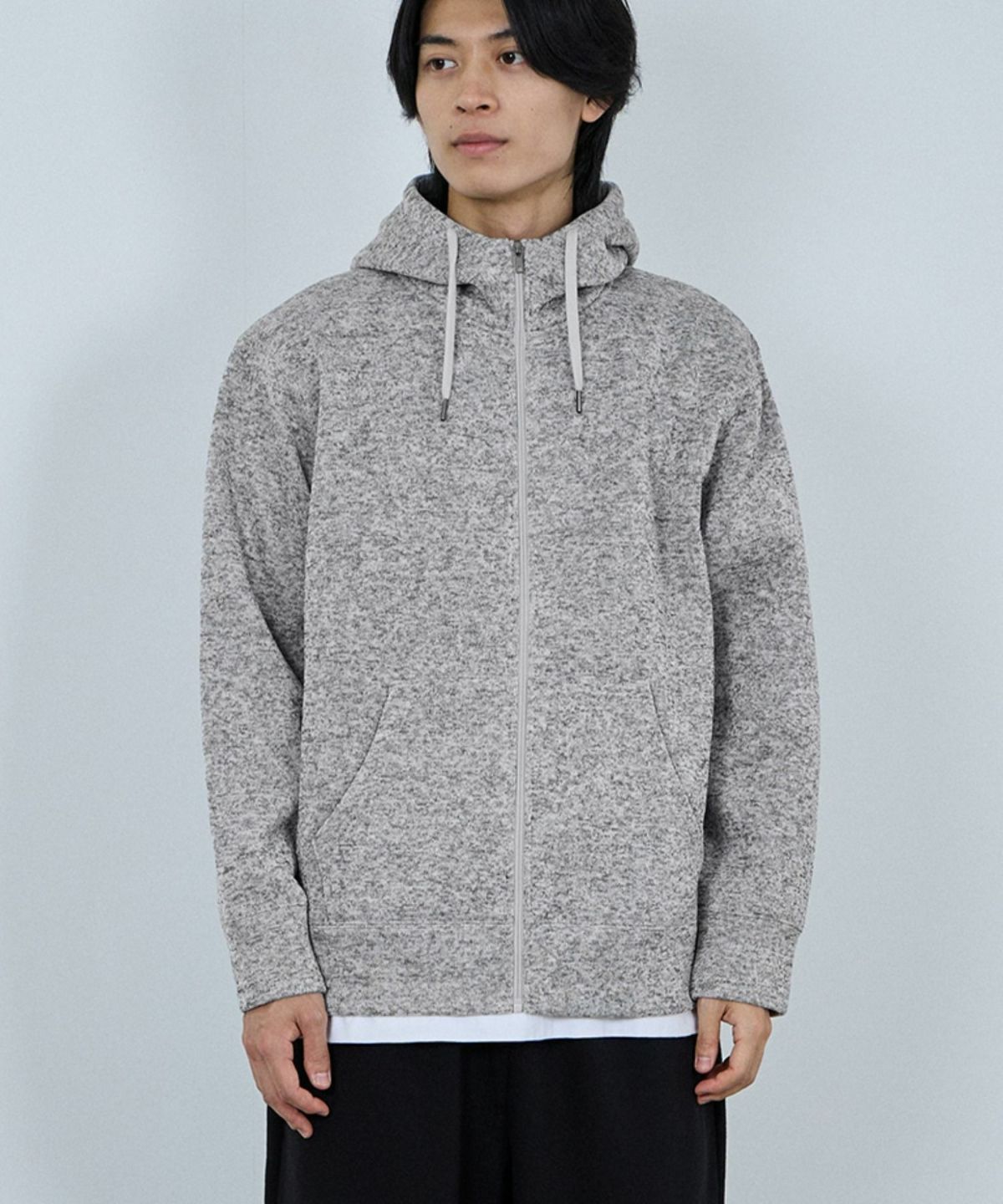 NAVY MAC HEAT 裏ボアジップパーカー メンズ