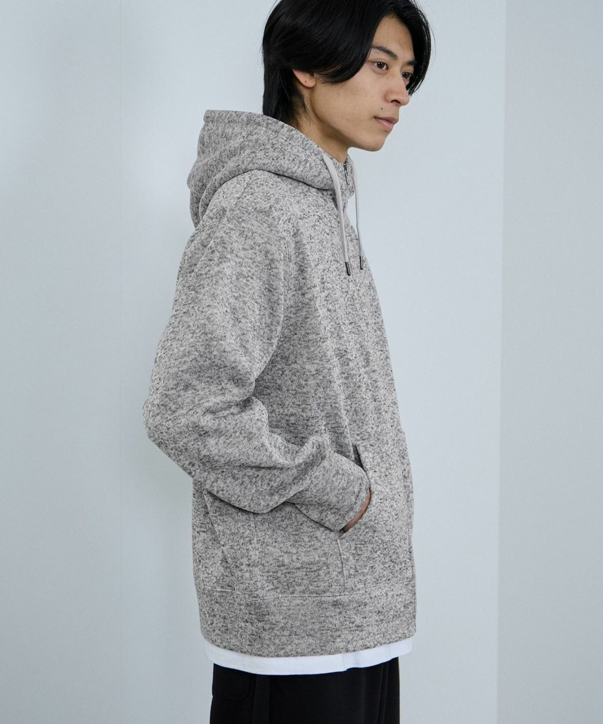 NAVY MAC HEAT 裏ボアジップパーカー メンズ