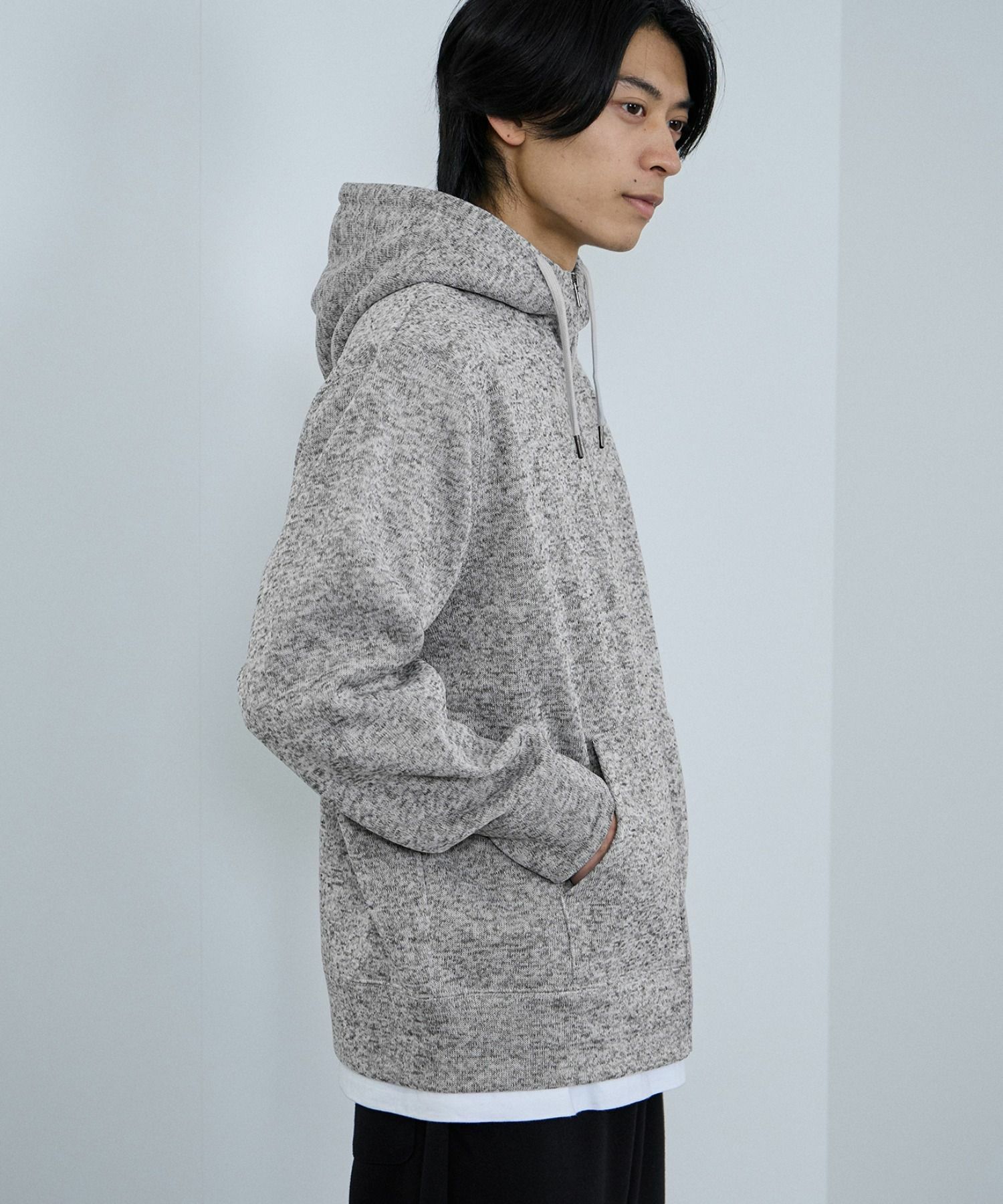 NAVY  MAC HEAT 裏ボアジップパーカー メンズ商品サムネイル-6