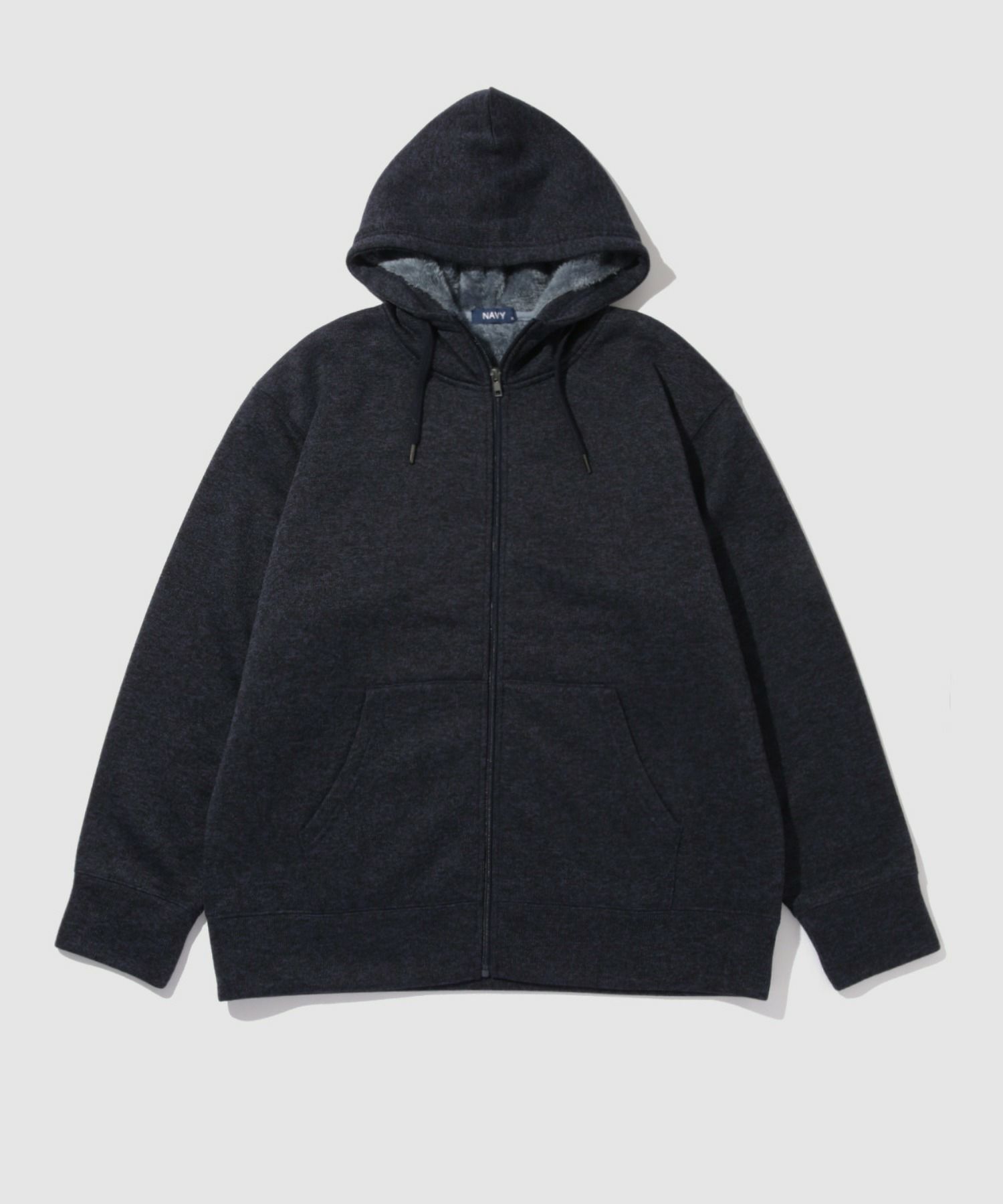 NAVY MAC HEAT 裏ボアジップパーカー メンズ