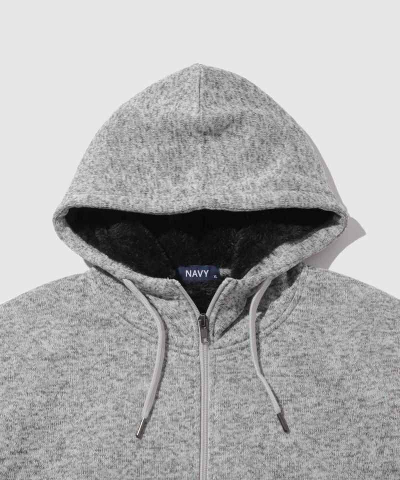 NAVY  MAC HEAT 裏ボアジップパーカー メンズ商品画像-18