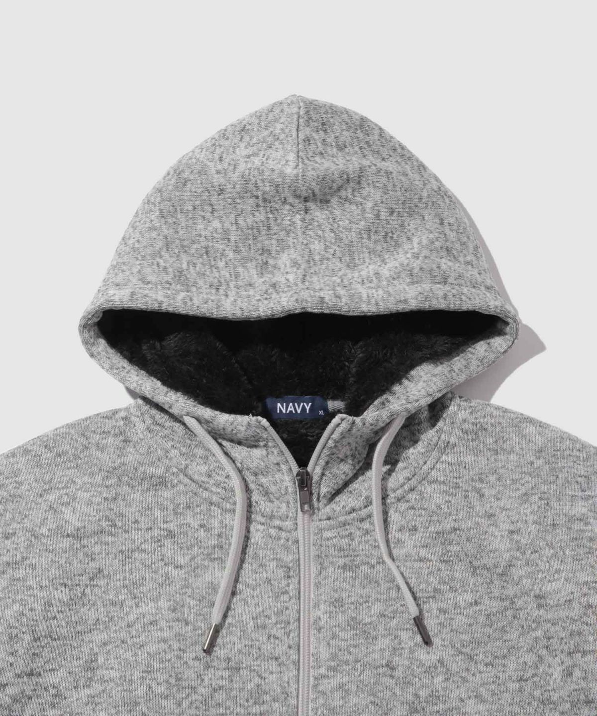 NAVY MAC HEAT 裏ボアジップパーカー メンズ