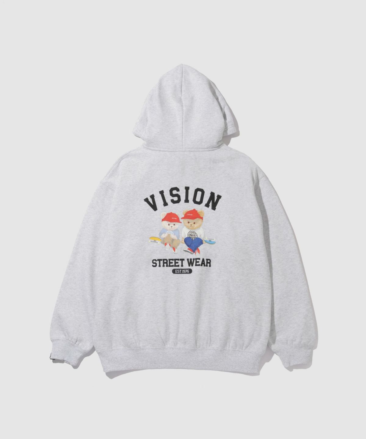 VISION STREET WEAR ベアーデザインパーカー メンズ