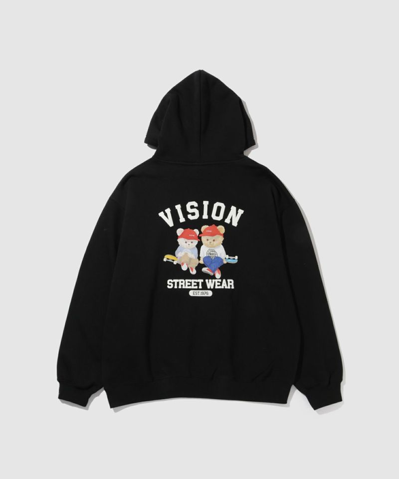 [値下げ]VISION STREET WEAR  ベアーデザインパーカー メンズ商品画像-2