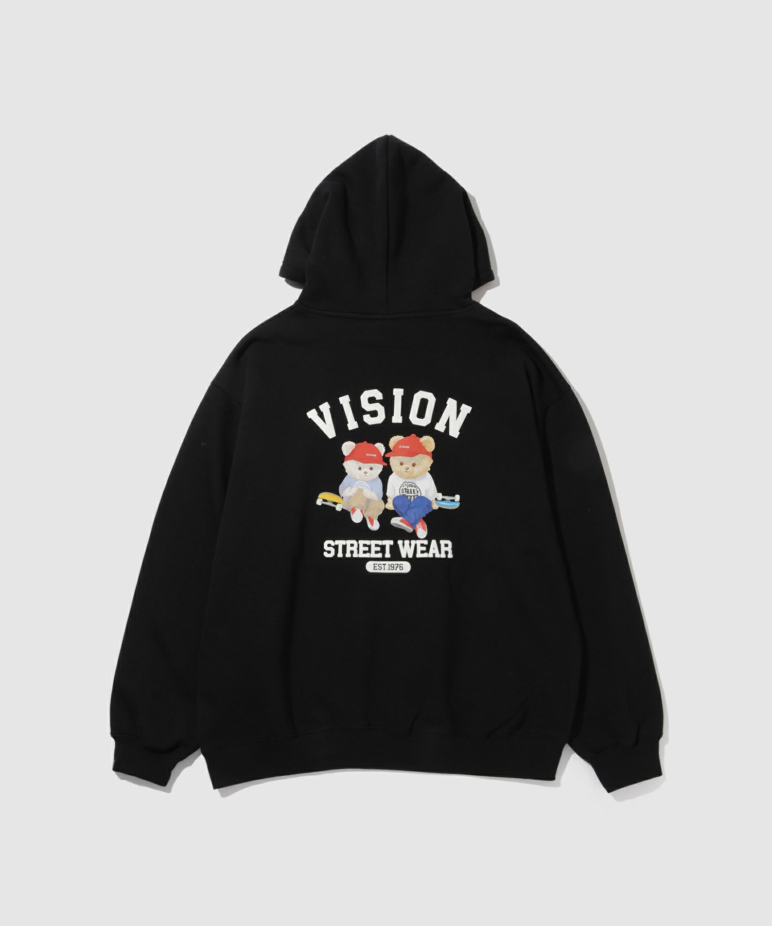 VISION STREET WEAR ベアーデザインパーカー メンズ