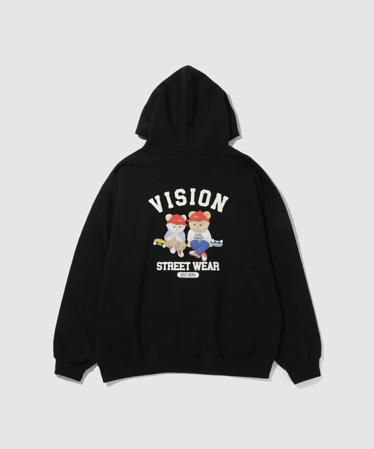 VISION STREET WEAR ベアーデザインパーカー メンズ