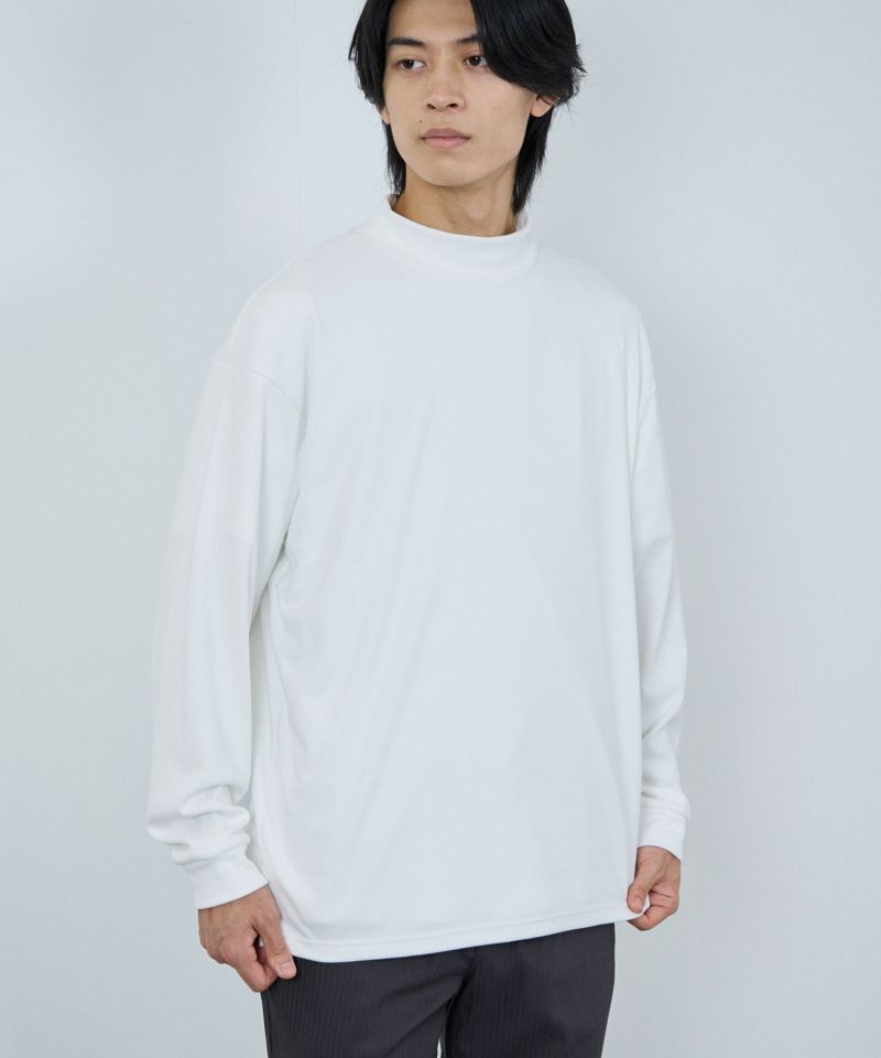 [値下げ]NAVY  MAC HEAT シルキータッチモックネックTシャツ メンズ商品画像-5
