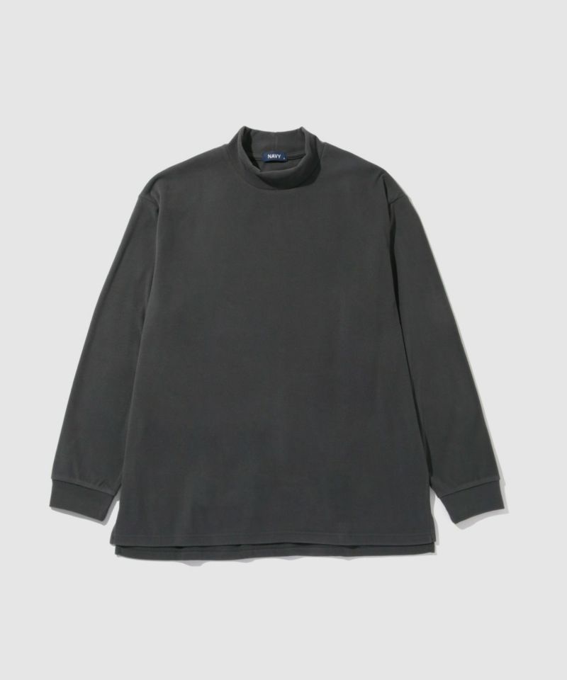 NAVY  MAC HEAT シルキータッチモックネックTシャツ メンズ商品画像-18