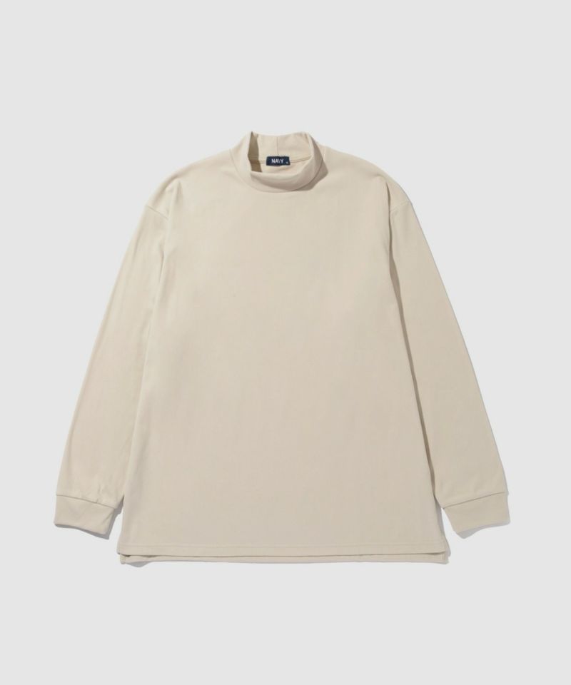NAVY  MAC HEAT シルキータッチモックネックTシャツ メンズ商品画像-20