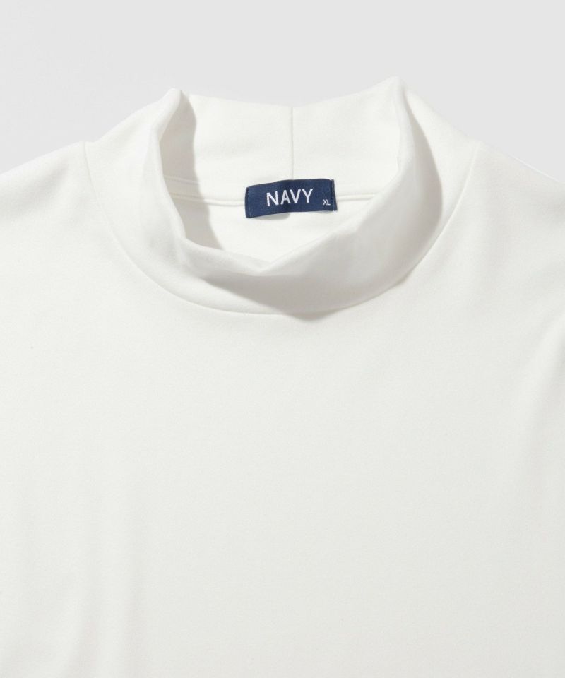 NAVY  MAC HEAT シルキータッチモックネックTシャツ メンズ商品画像-22