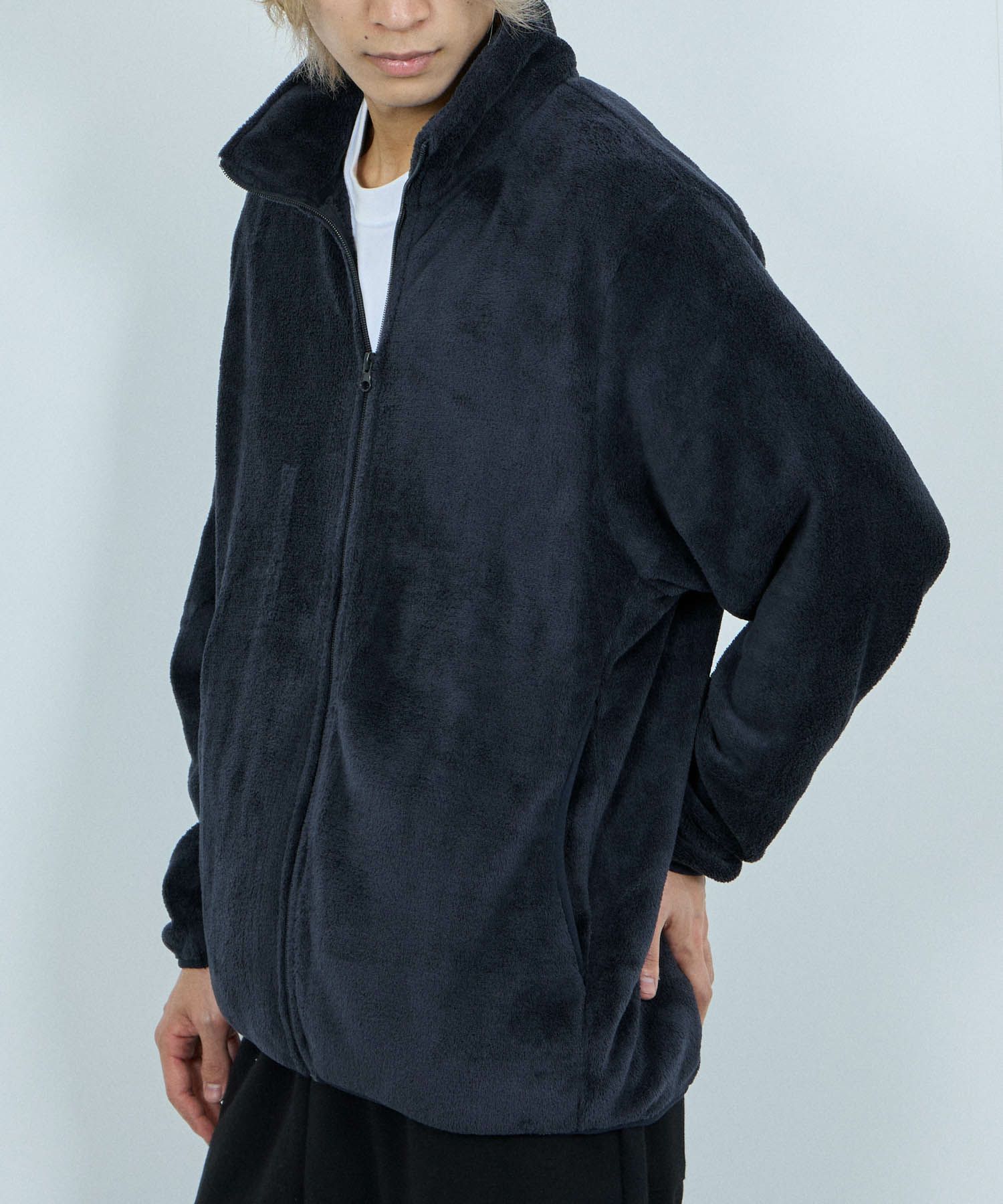[値下げ]NAVY  シャギーフリースジップジャケット メンズ商品サムネイル-14