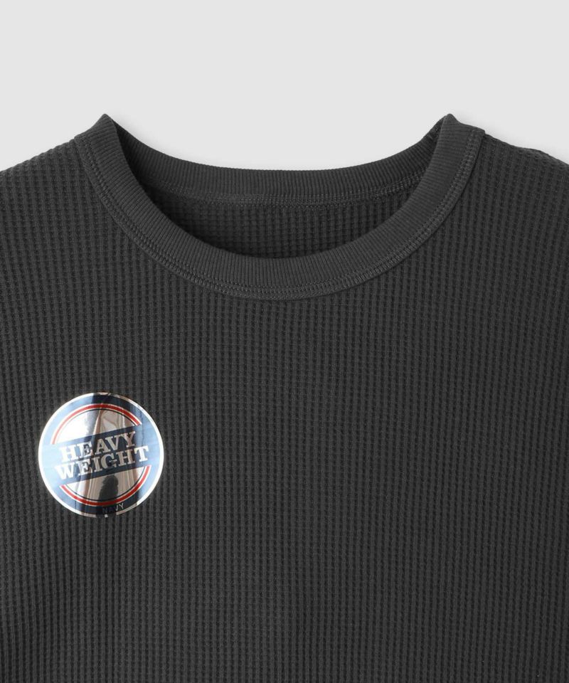 nAvy  リラックスフィット ワッフルクルーネック長袖Tシャツ レディース メール便 対応商品商品画像-6
