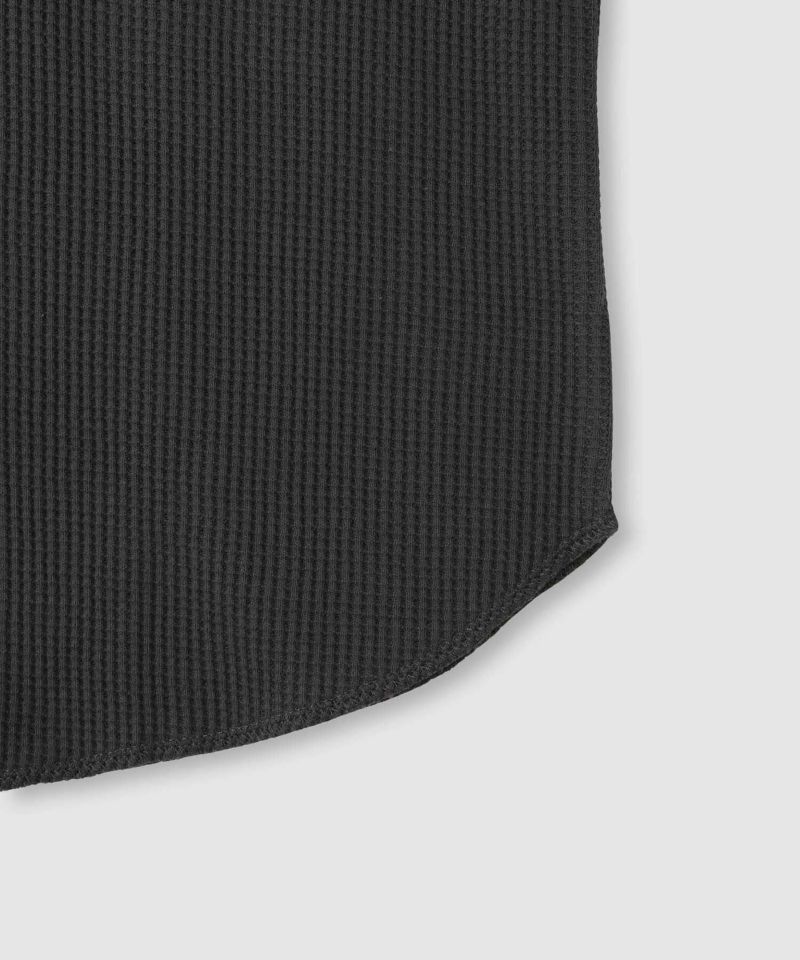 nAvy  リラックスフィット ワッフルクルーネック長袖Tシャツ レディース メール便 対応商品商品画像-7