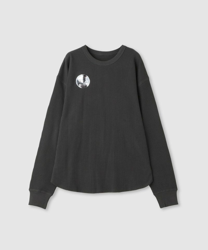 nAvy  リラックスフィット ワッフルクルーネック長袖Tシャツ レディース メール便 対応商品商品画像-21