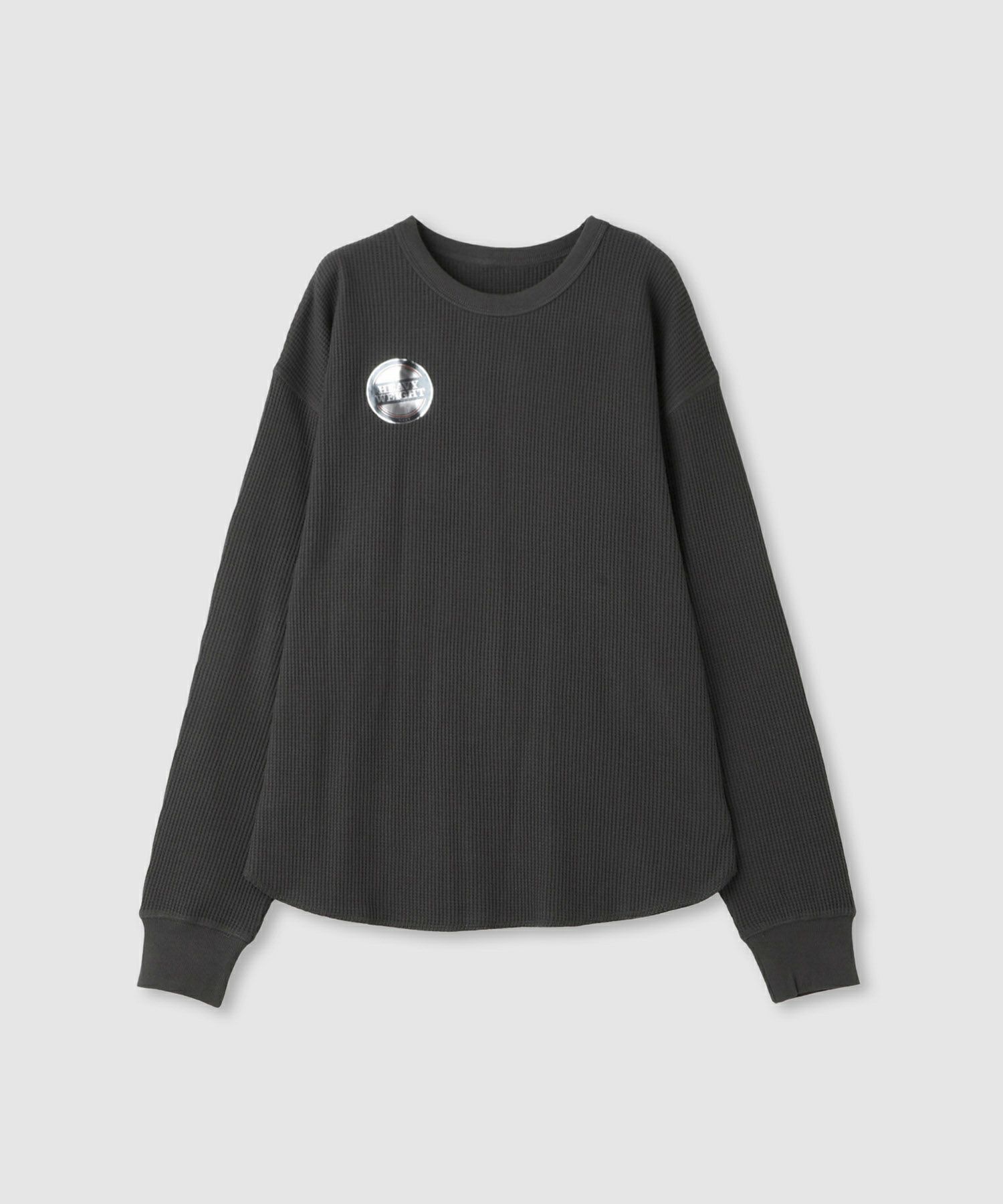 nAvy リラックスフィット ワッフルクルーネック長袖Tシャツ レディース メール便 対応商品