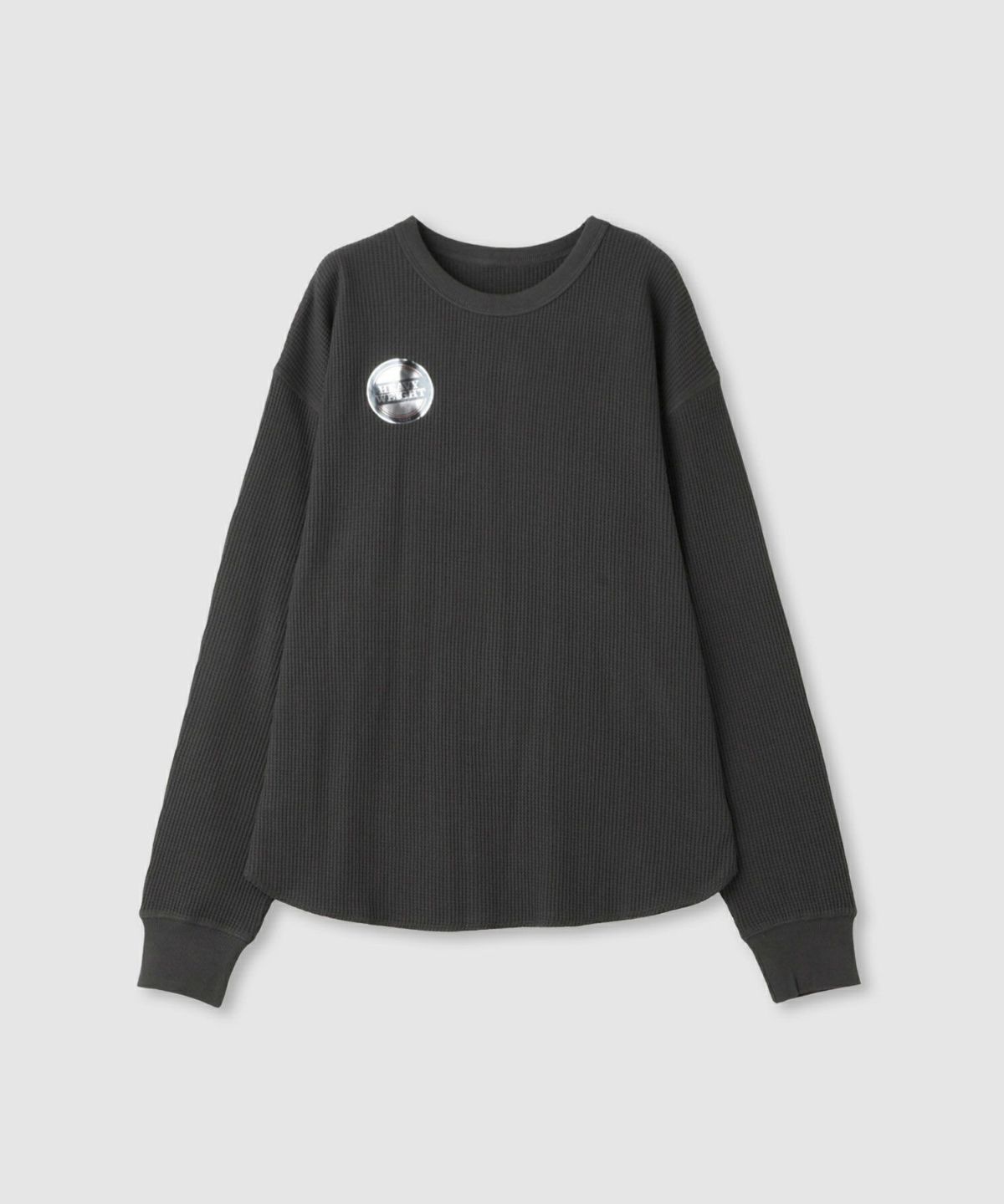 nAvy リラックスフィット ワッフルクルーネック長袖Tシャツ レディース メール便 対応商品