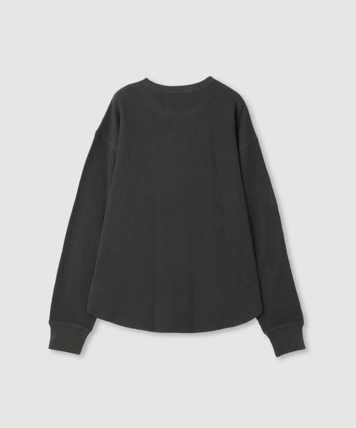 nAvy リラックスフィット ワッフルクルーネック長袖Tシャツ レディース メール便 対応商品