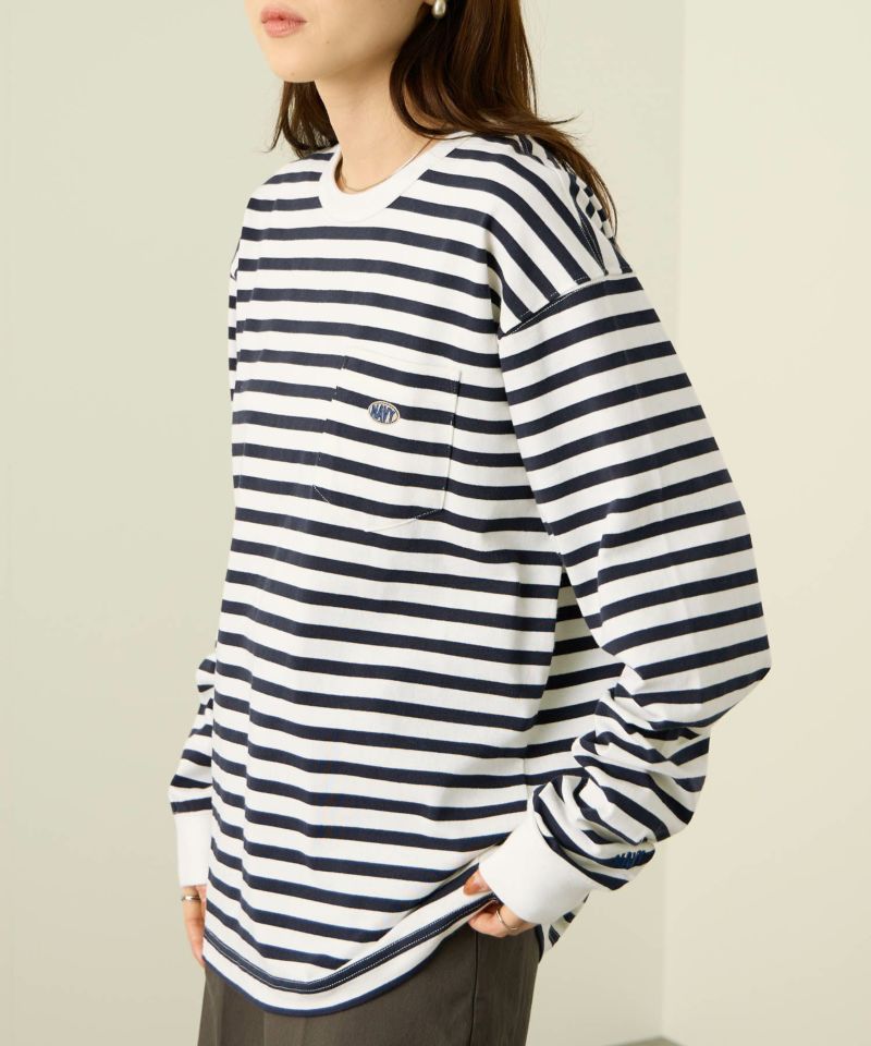 nAvy リラックスフィット ヘビーウェイト長袖Tシャツ レディース メール便 対応商品商品画像-4