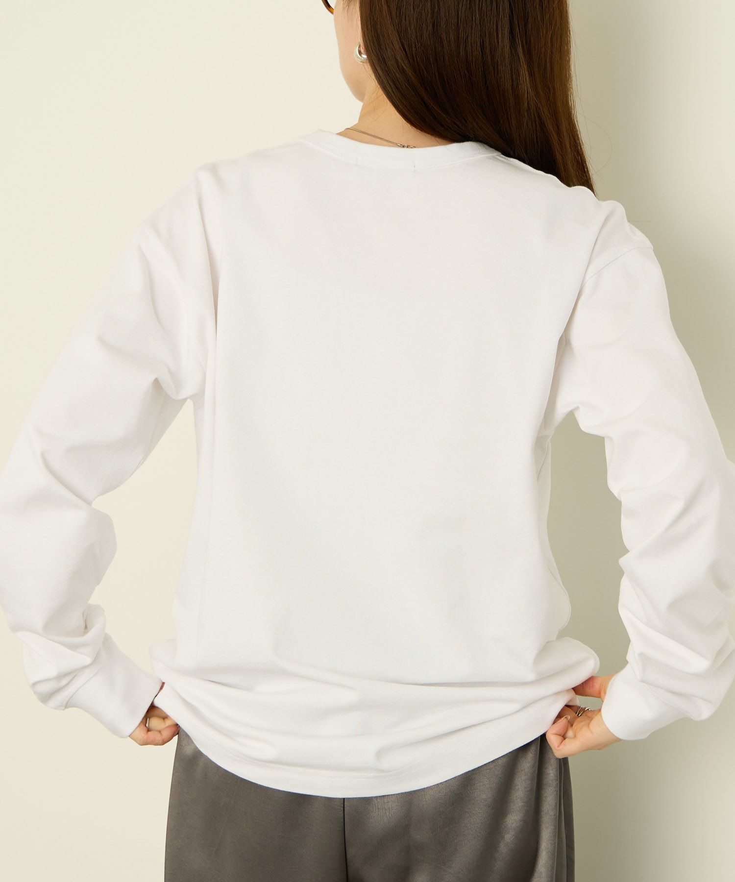 nAvy リラックスフィット ヘビーウェイト長袖Tシャツ レディース メール便 対応商品