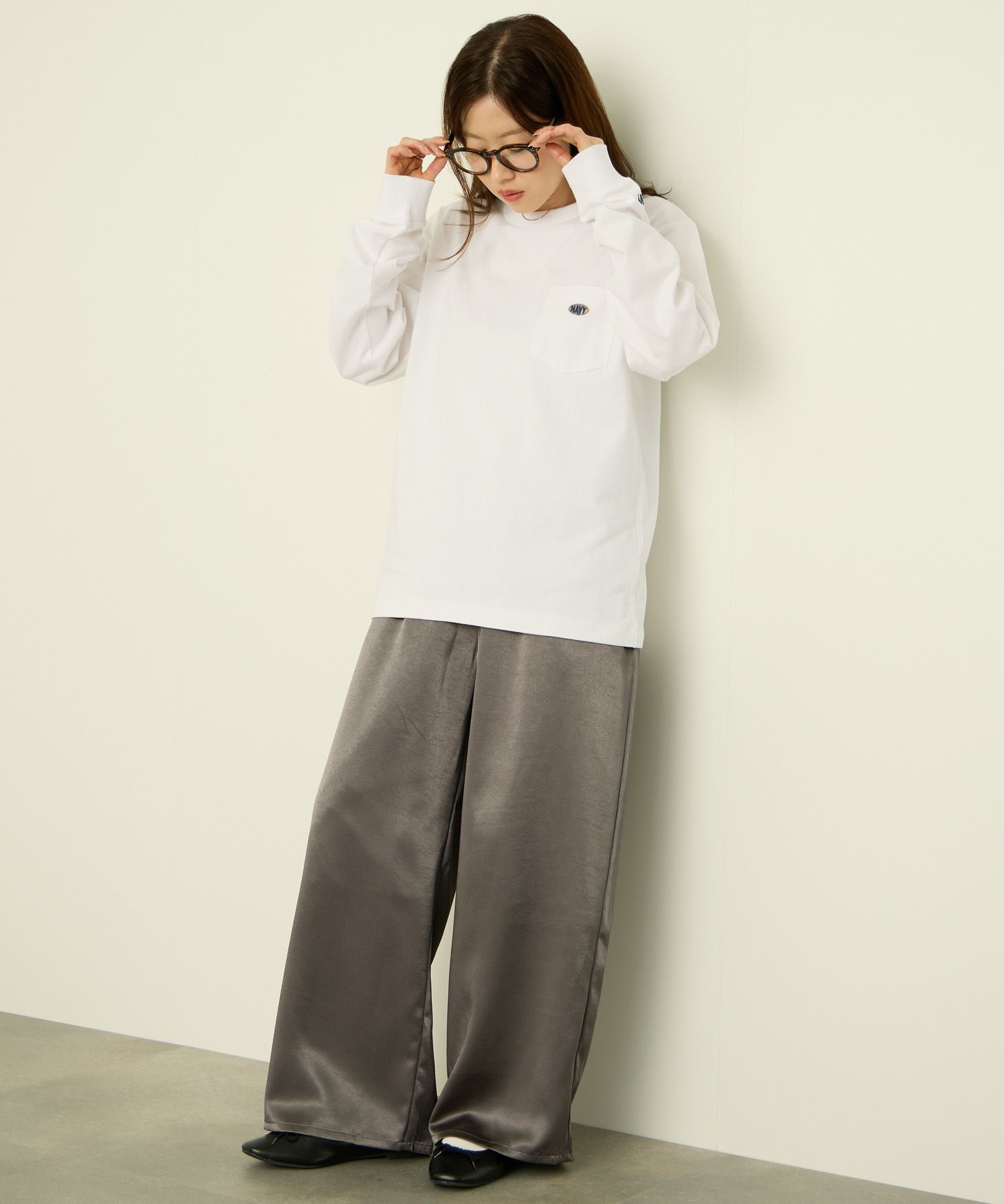 nAvy  リラックスフィット ヘビーウェイト長袖Tシャツ レディース メール便 対応商品商品サムネイル-9