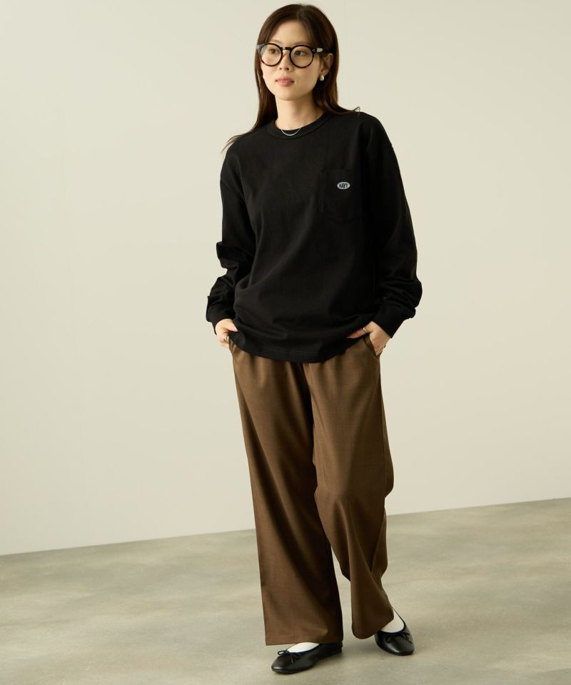 nAvy  リラックスフィット ヘビーウェイト長袖Tシャツ レディース メール便 対応商品商品画像-12