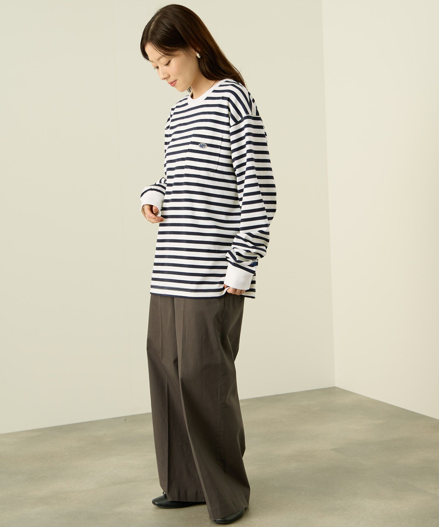 nAvy  リラックスフィット ヘビーウェイト長袖Tシャツ レディース メール便 対応商品商品サムネイル-20