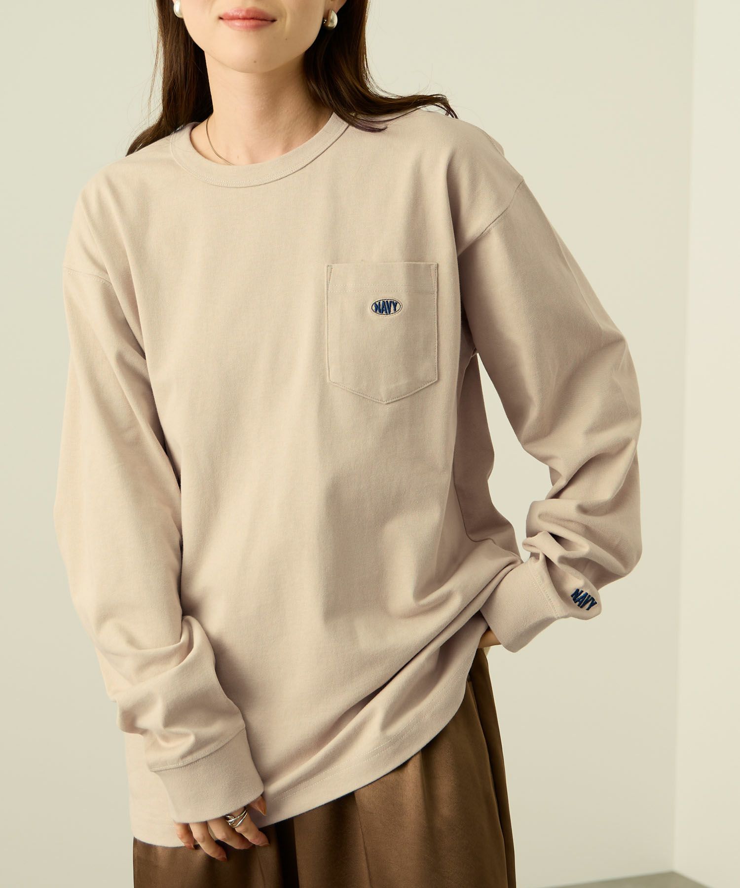 nAvy  リラックスフィット ヘビーウェイト長袖Tシャツ レディース メール便 対応商品商品サムネイル-23
