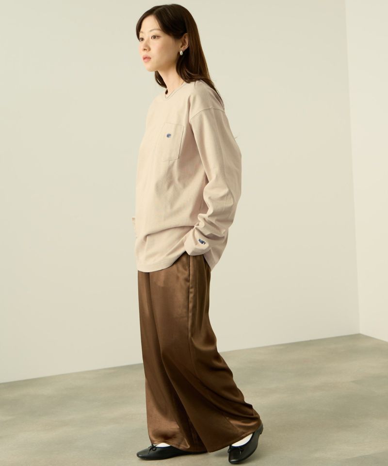 [値下げ]nAvy  リラックスフィット ヘビーウェイト長袖Tシャツ レディース メール便 対応商品商品画像-24