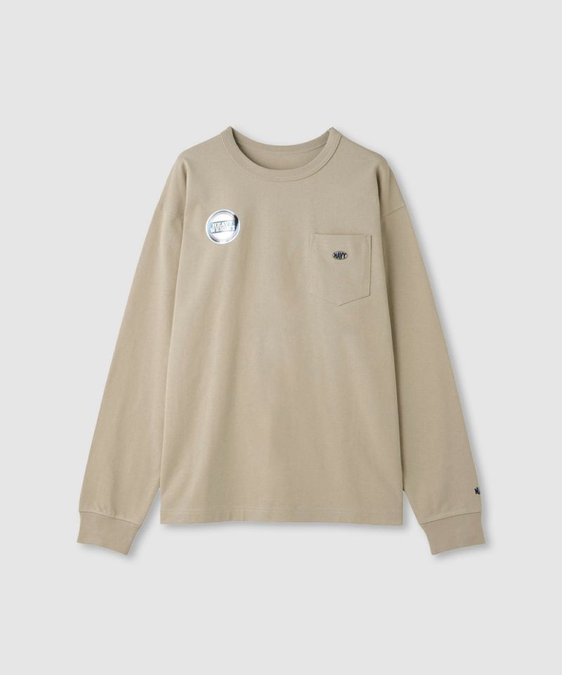 [値下げ]nAvy  リラックスフィット ヘビーウェイト長袖Tシャツ レディース メール便 対応商品商品画像-30