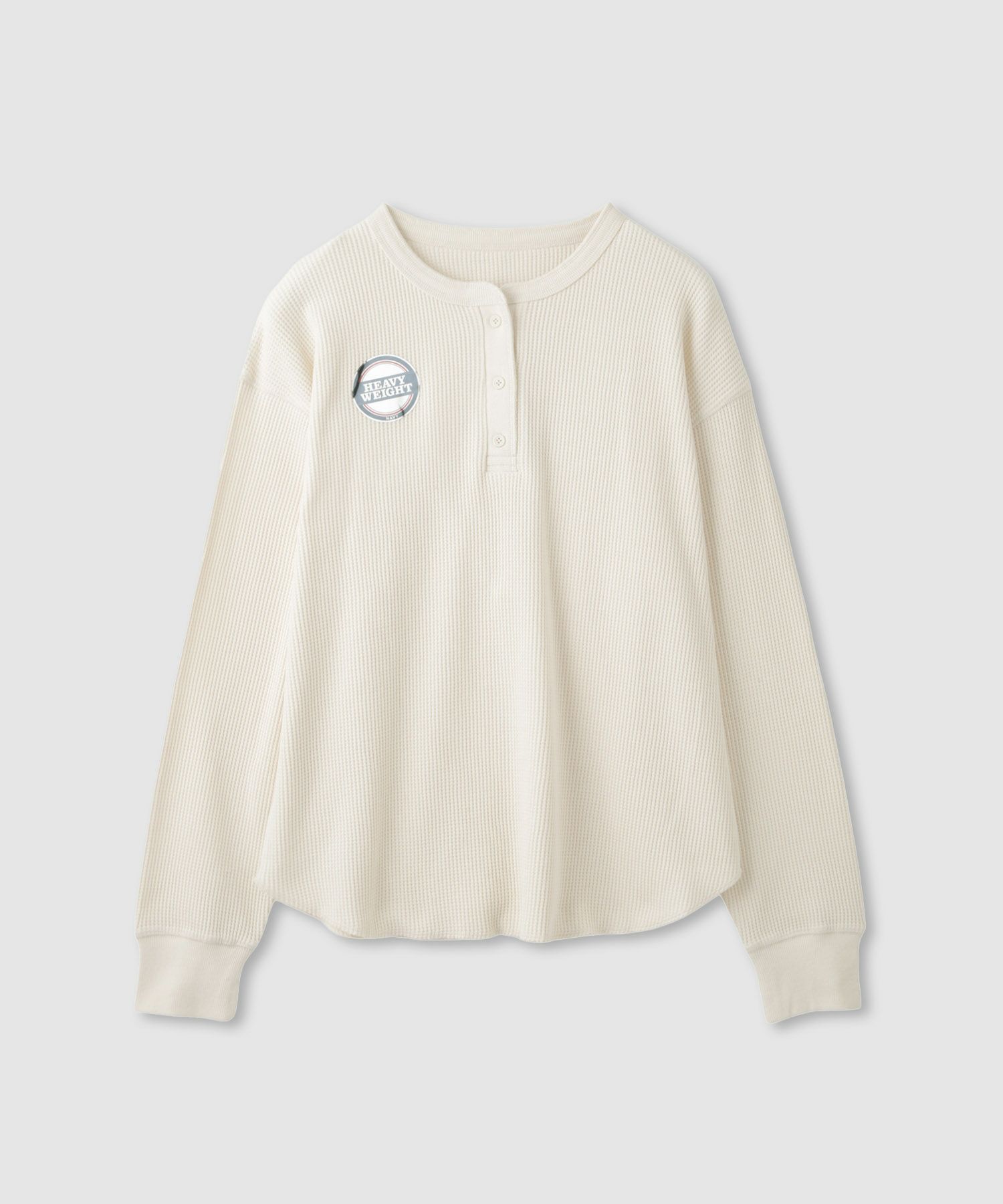 nAvy  リラックスフィット ワッフルヘンリーネック長袖Tシャツ レディース メール便 対応商品商品サムネイル-19