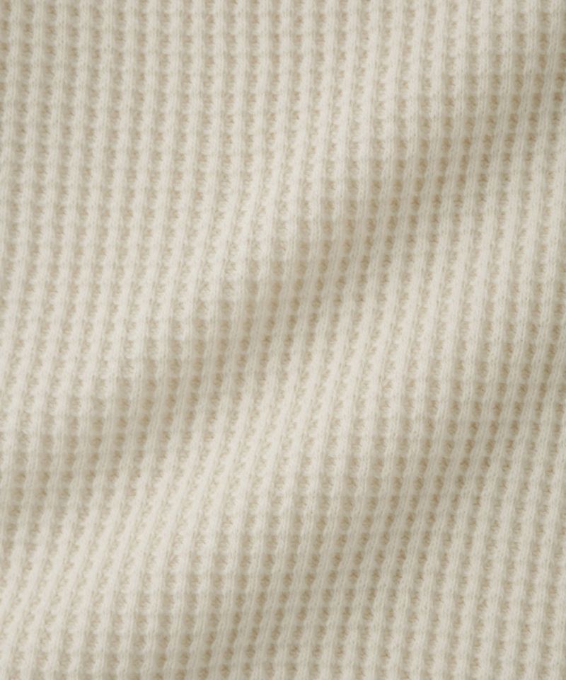 nAvy  リラックスフィット ワッフルヘンリーネック長袖Tシャツ レディース メール便 対応商品商品画像-27