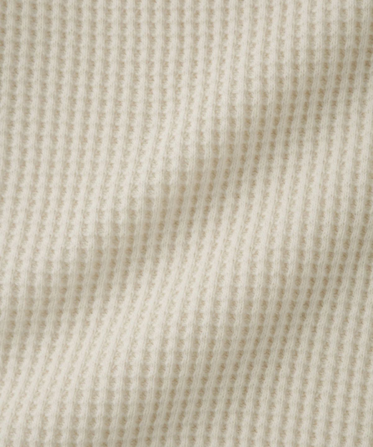 nAvy リラックスフィット ワッフルヘンリーネック長袖Tシャツ レディース メール便 対応商品