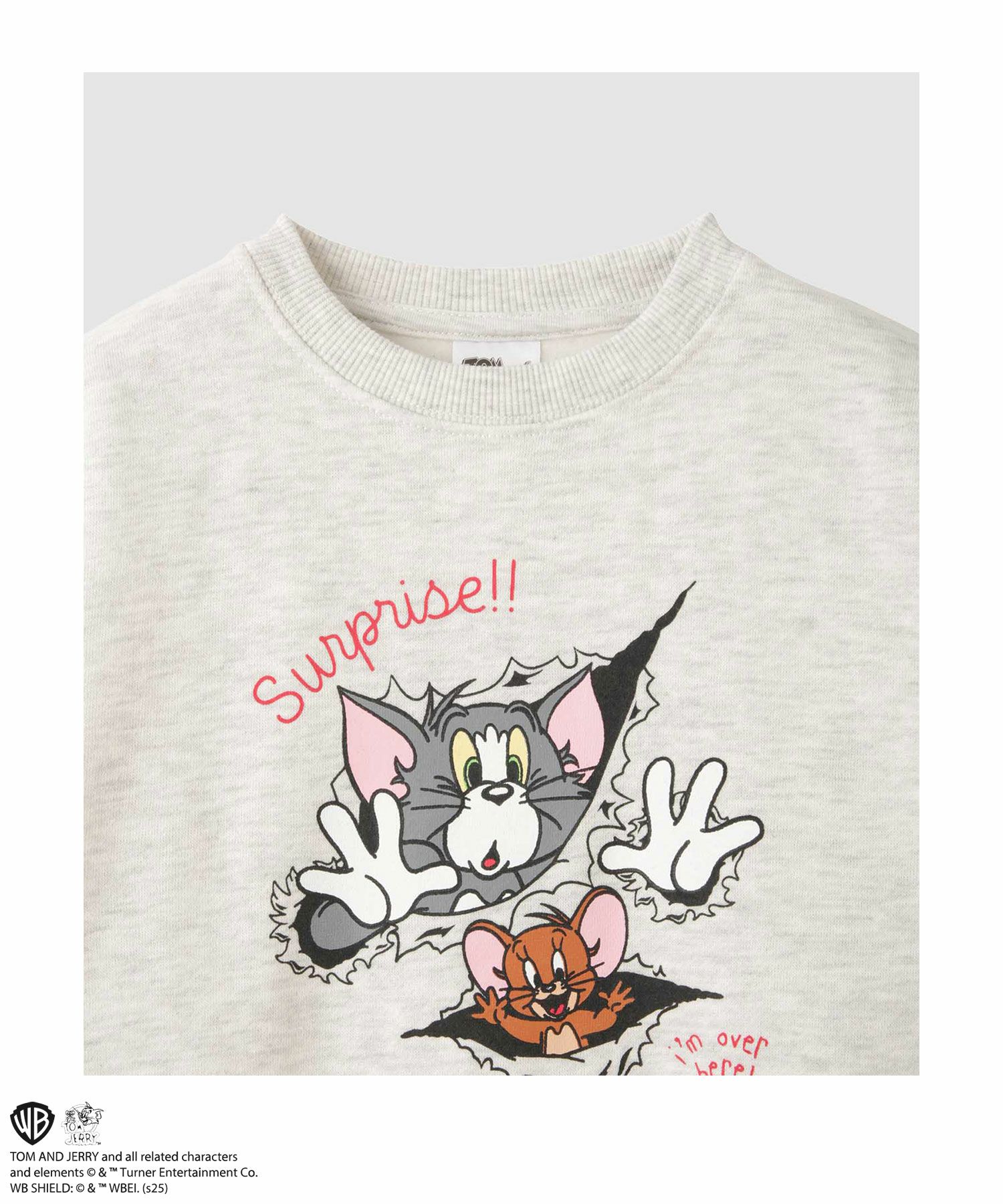 Tom and Jerry 裏起毛プリントトレーナー キッズ商品サムネイル-3