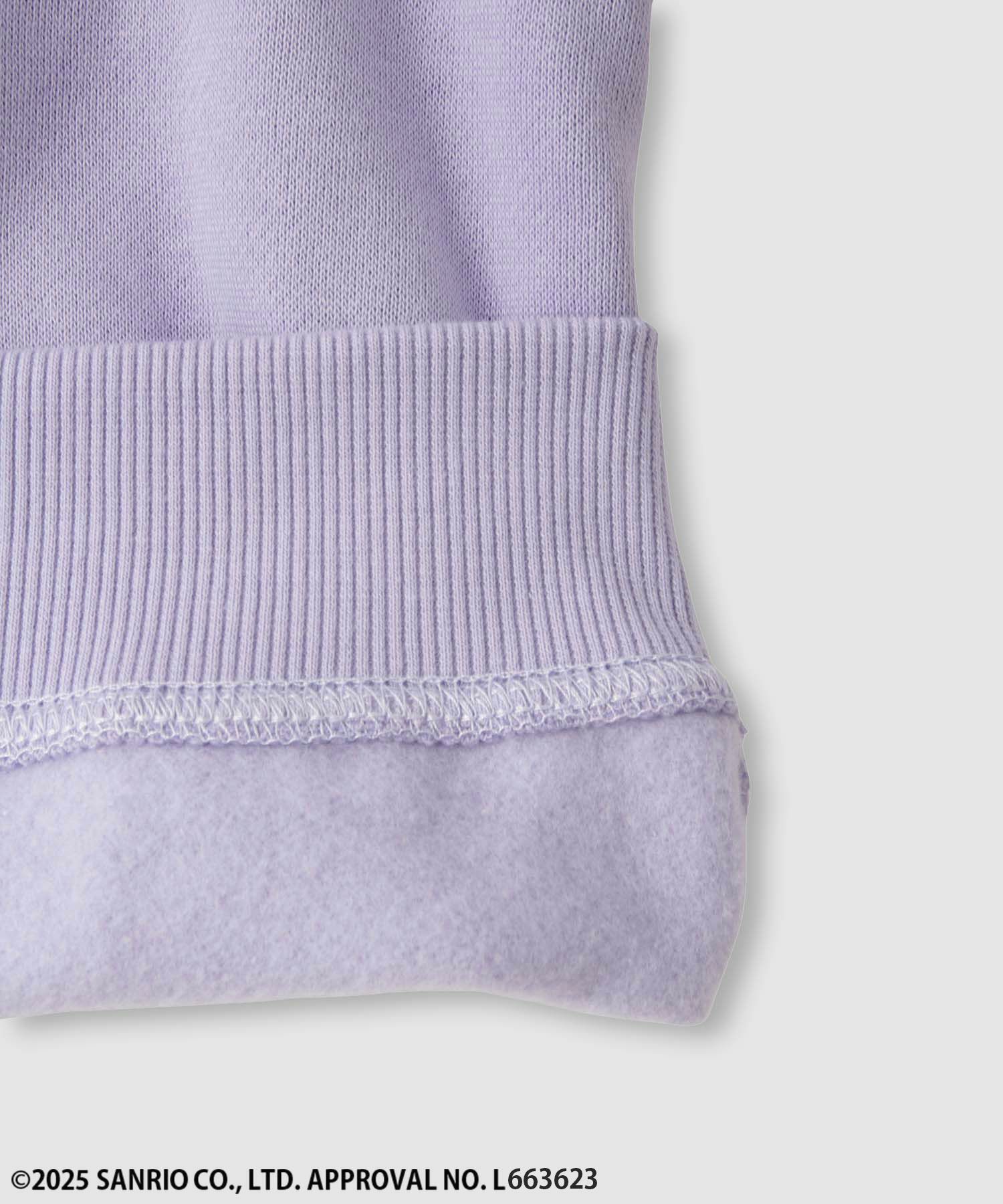 サンリオキャラクターズ クロミ 立体調アート裏起毛トレーナー キッズ商品サムネイル-6