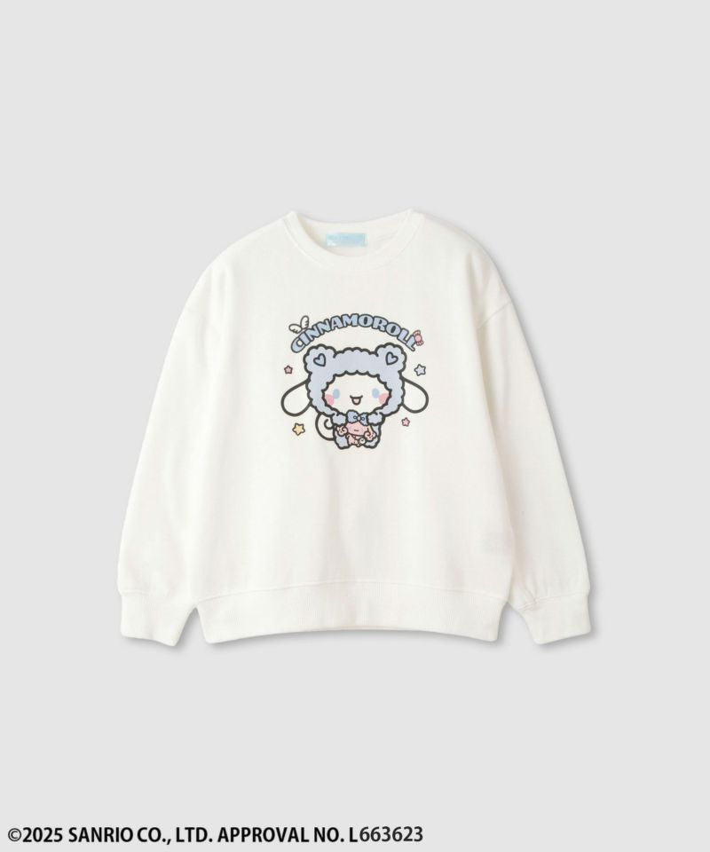 サンリオキャラクターズ シナモロール 裏起毛トレーナー キッズ商品画像-1