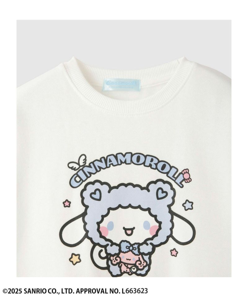 サンリオキャラクターズ シナモロール 裏起毛トレーナー キッズ商品画像-3
