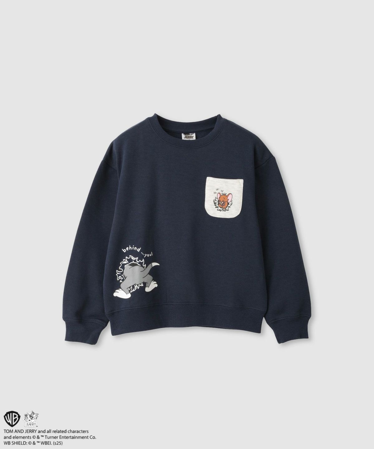 Tom and Jerry 裏起毛ポケット付きトレーナー キッズ