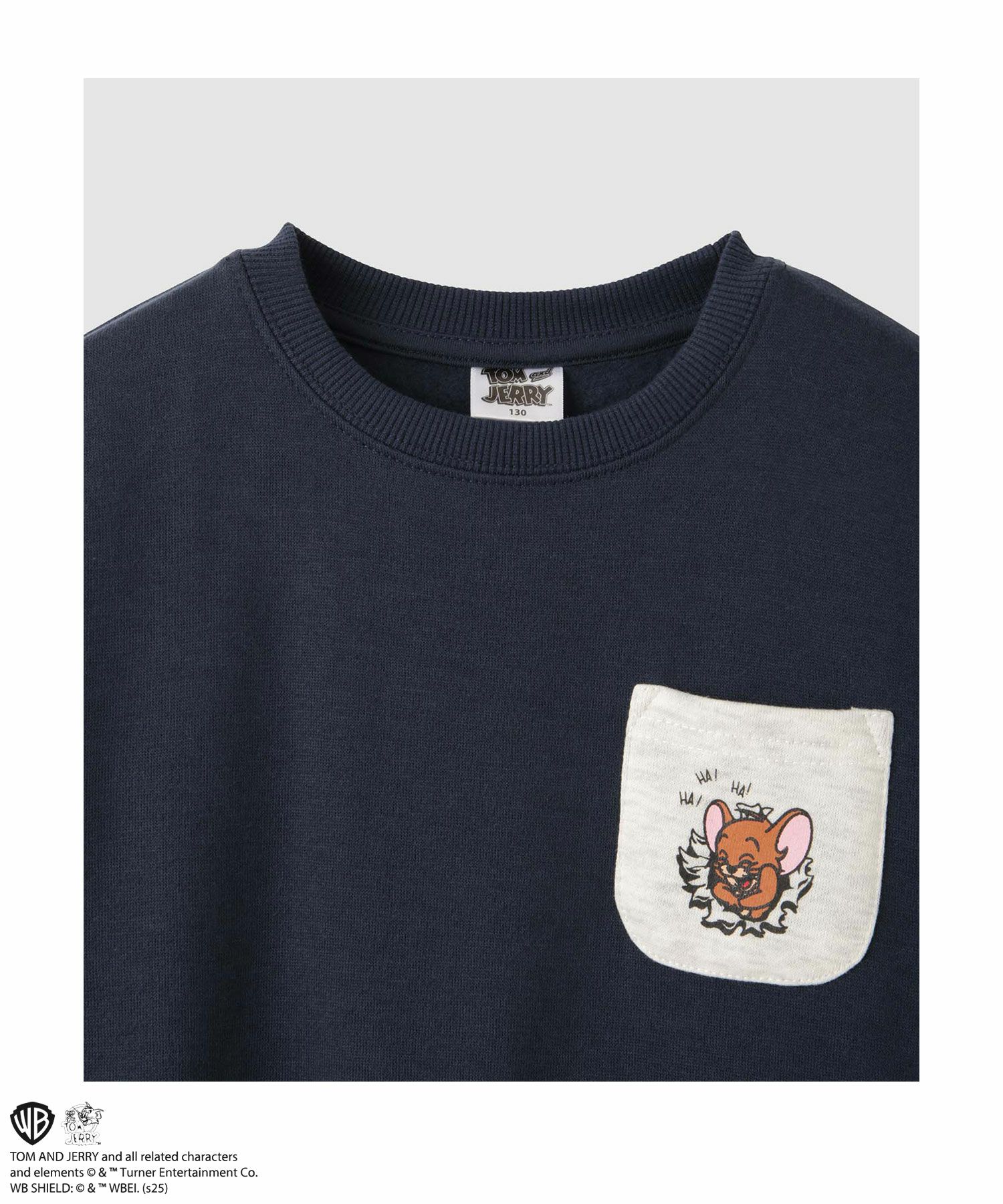 Tom and Jerry 裏起毛ポケット付きトレーナー キッズ商品画像-3