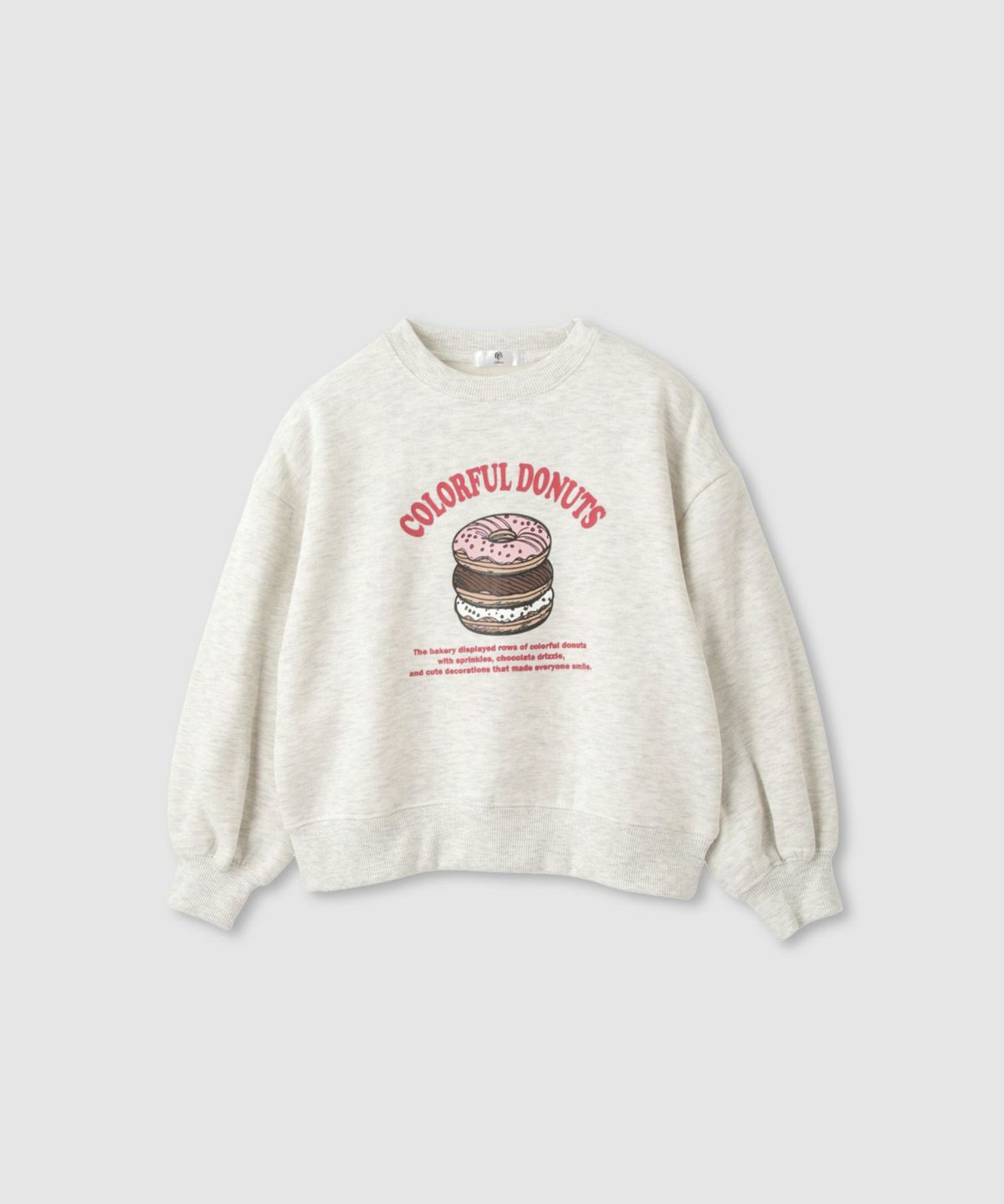 T-GRAPHICS 裏起毛ラバープリントトレーナー キッズ