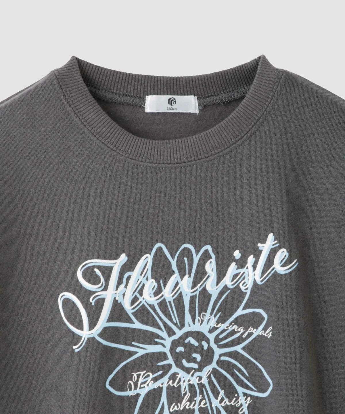 T-GRAPHICS 裏起毛ラバープリントトレーナー キッズ